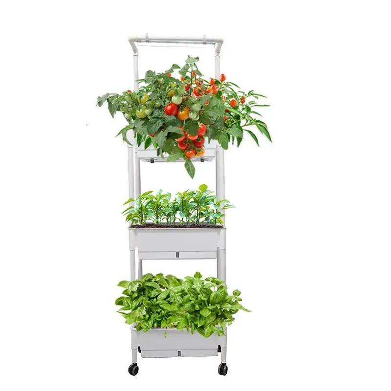 Movable Vertical Grow 3 Level  - đánh giá và giá Self Watering Planter