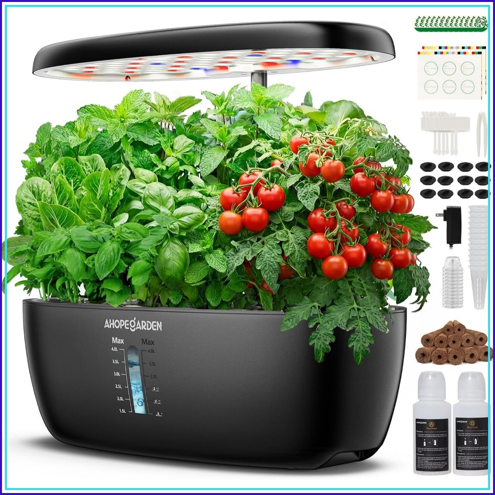 12 Pod Hydroponic Garden with  - đánh giá và giá Indoor Garden Kit