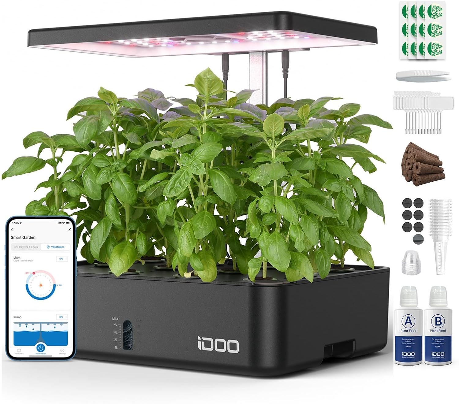 12 Pods WiFi Hydroponics Growi - đánh giá và giá Indoor Garden Kit